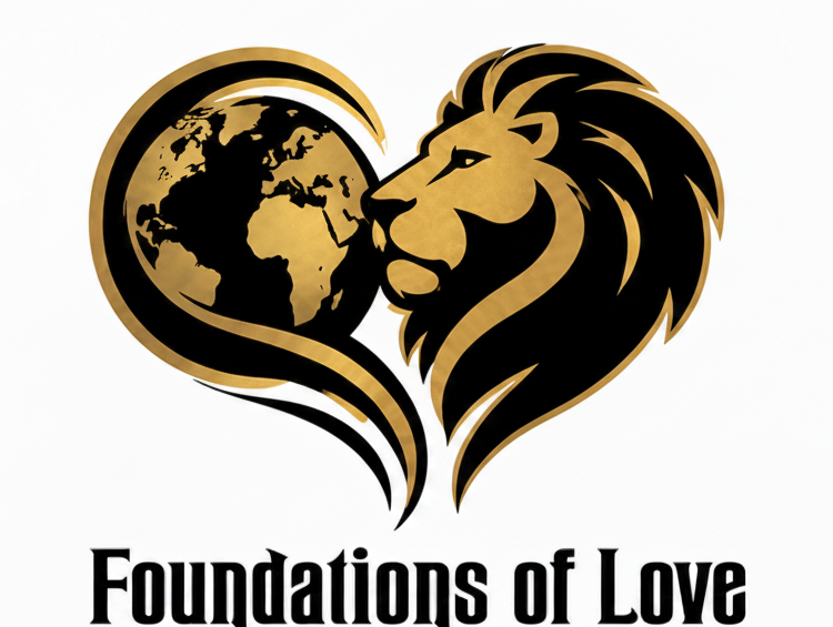 Foundations of Love — lion and globe logo